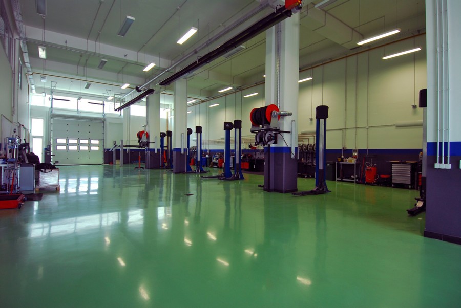Auto Shop Floor Coating by Diamond Finish Floors LLC